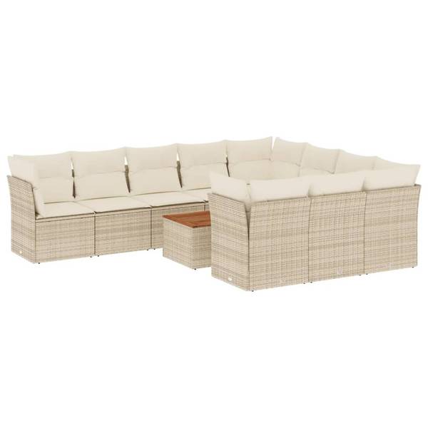 Loungeset 3035666-2 (11-delig) beige - crèmekleurig - wit