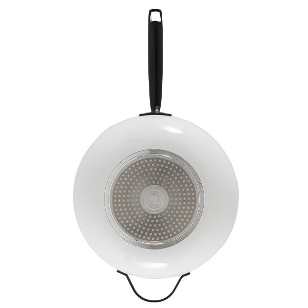 Wokpfanne mit Deckel Essential Weiß