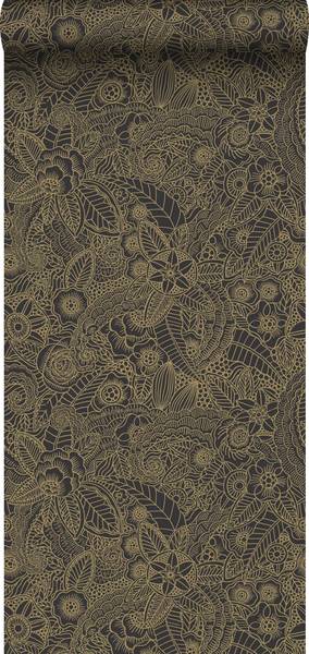 Tapete 139563 Gold - Fleece - 53 x 1005 x 53 cm
