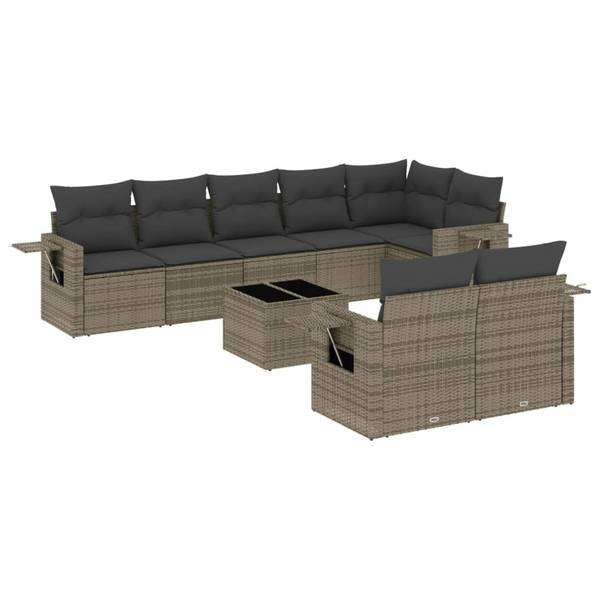 Garten-Lounge-Set 3034397-2 9-teilig Grau