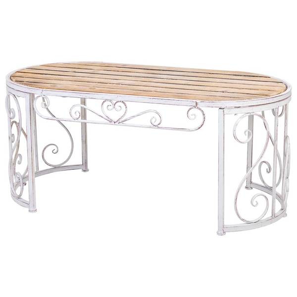 Couchtisch Jardin Mueble Grau - Massivholz - 115 x 50 x 60 cm