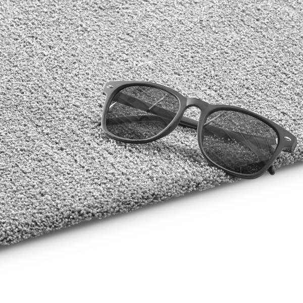 Kurzflorteppich Barcelona Grau - Polypropylen - 60 x 115 cm