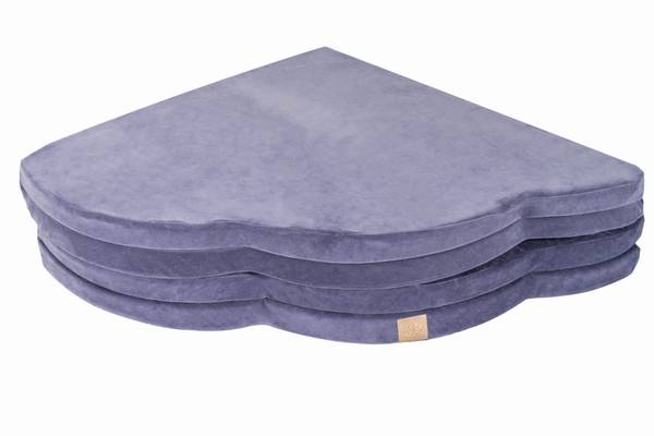 Krabbelmatte Baby - Spielmatte Faltbar Blau - Textil - 160 x 5 x 160 cm