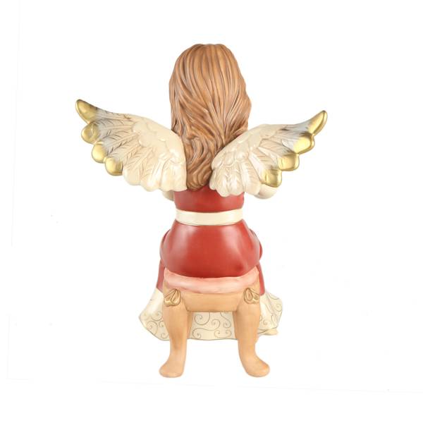 Engel Sanfte Melodie Rot - Porzellan - 27 x 36 x 35 cm