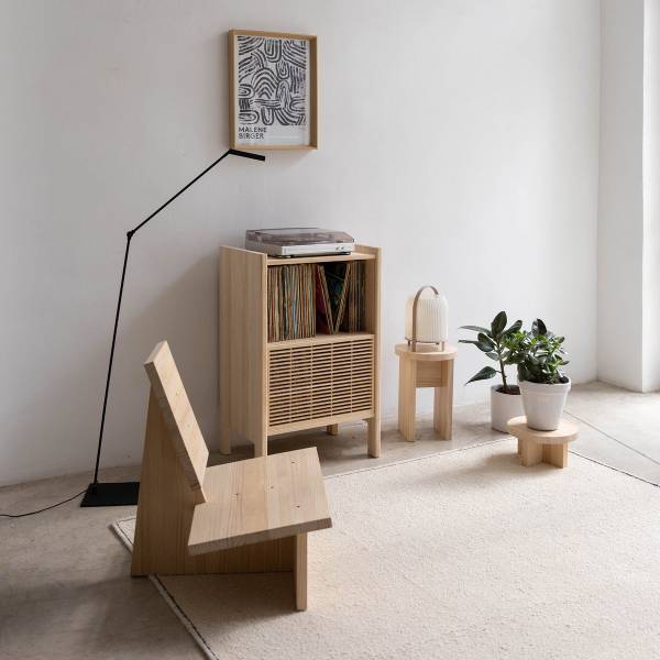 Sideboard Baster Braun - Kiefer - 59 x 93 x 42 cm