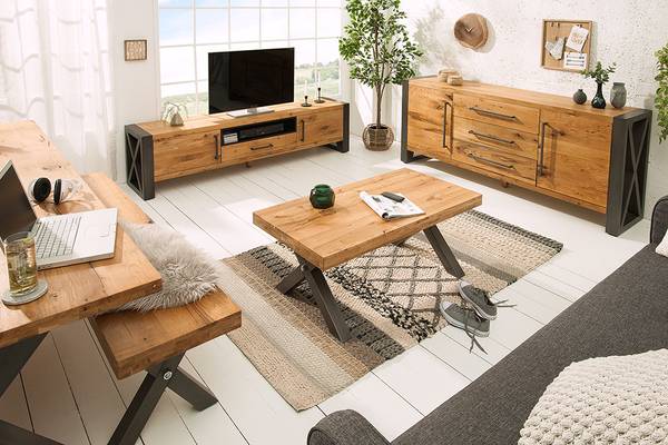 Couchtisch THOR Braun - Eiche - 110 x 45 x 60 cm