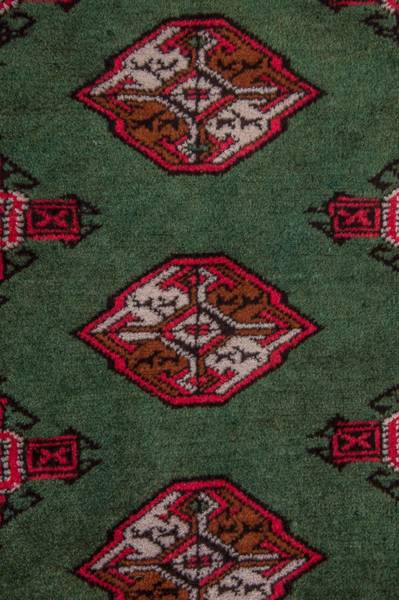 Orientteppich Oriental Grün - Wolle - 99 x 1 x 143 cm