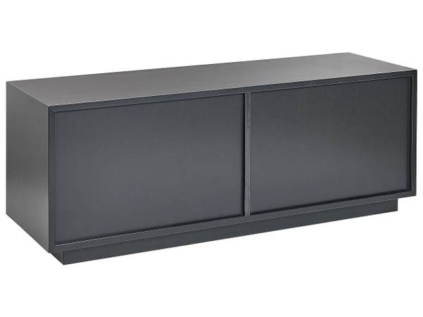 Buffet OXNARD Noir - Doré - Bois manufacturé - 120 x 46 x 40 cm