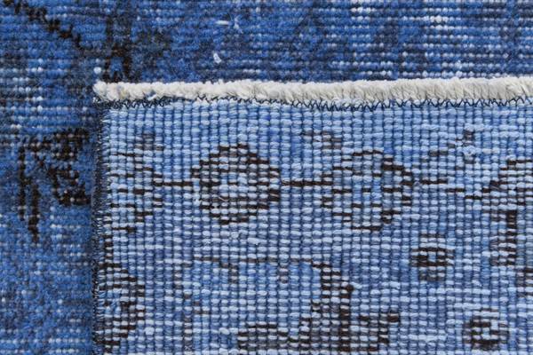 Tapis Ultra Vintage CXXXIX Bleu - Laine - 203 x 1 x 312 cm