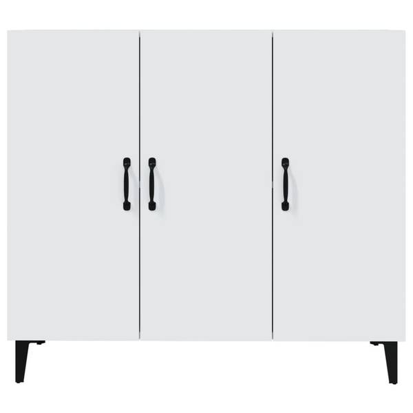 Sideboard DE902 Weiß - Holzwerkstoff - 90 x 80 x 34 cm