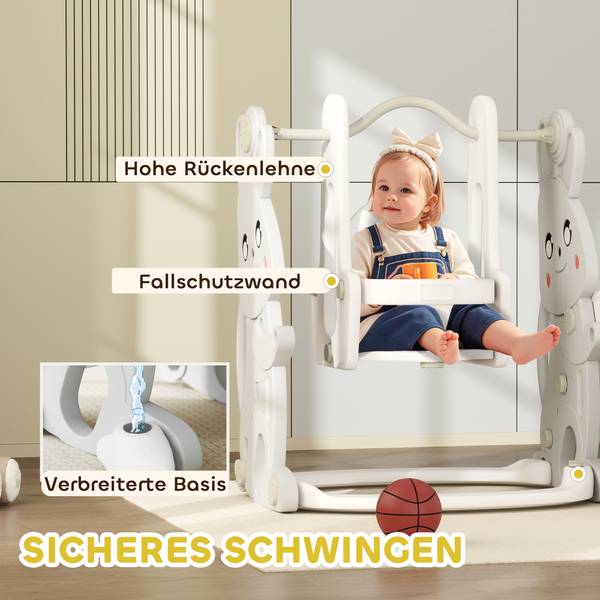 Kinderschaukel 2er Set 331-082V00GY Grau - Kunststoff - 148 x 107 x 160 cm