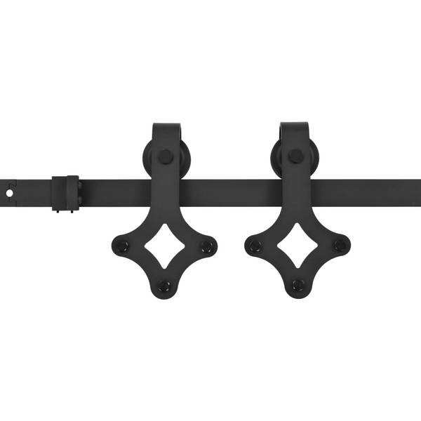 Matériel de porte coulissante 3005838 Noir - 91 x 183 cm