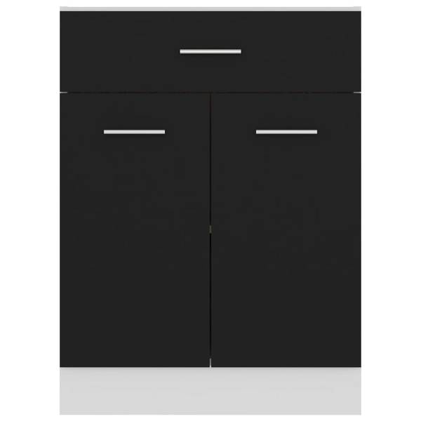 Unterschrank 3016496_deb1 Schwarz - Holzwerkstoff - 60 x 82 x 46 cm
