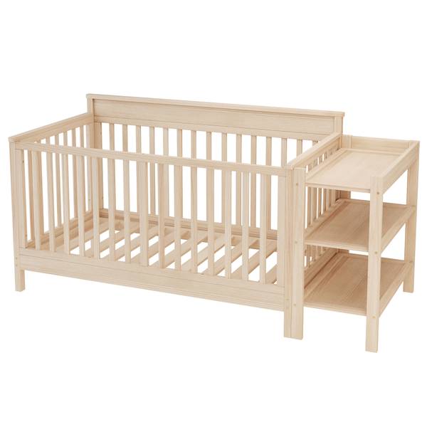 Babybett SafeNatur Ⅰ Braun - Kiefer - 75 x 90 x 185 cm