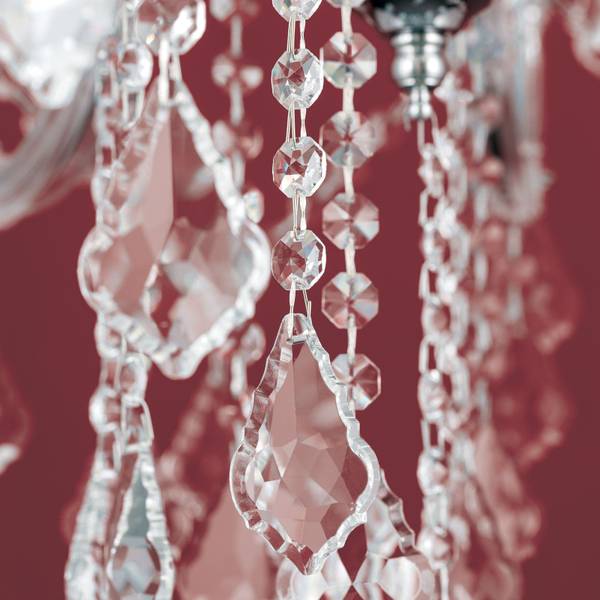 Kroonluchter THERESA zilver - metaal - 75 x 65 x 75 cm