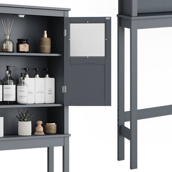 Toilettenschrank Bianco 54452 Grau