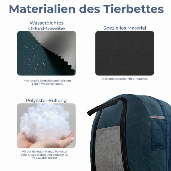 Reisebett NOMAD Blau - Textil - 50 x 35 x 16 cm