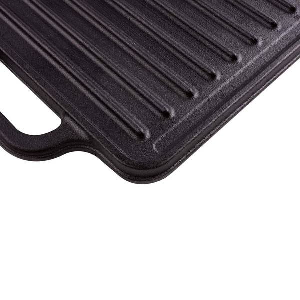 Grillplatte VIC-36058 Schwarz - Gusseisen - 21 x 1 x 21 cm