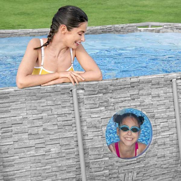 Pool 93329 Grau - Metall - 250 x 100 x 427 cm