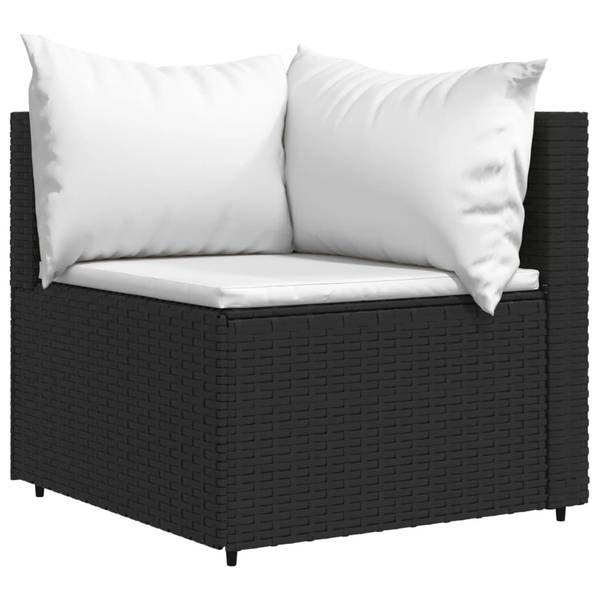 Garten-Lounge-Set 3029629-1  (3-teilig) Schwarz - Weiß
