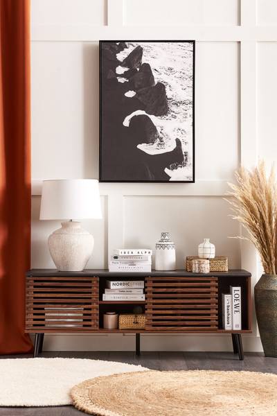 Teppich ERENCE Beige - Naturfaser - 140 x 140 x 140 cm