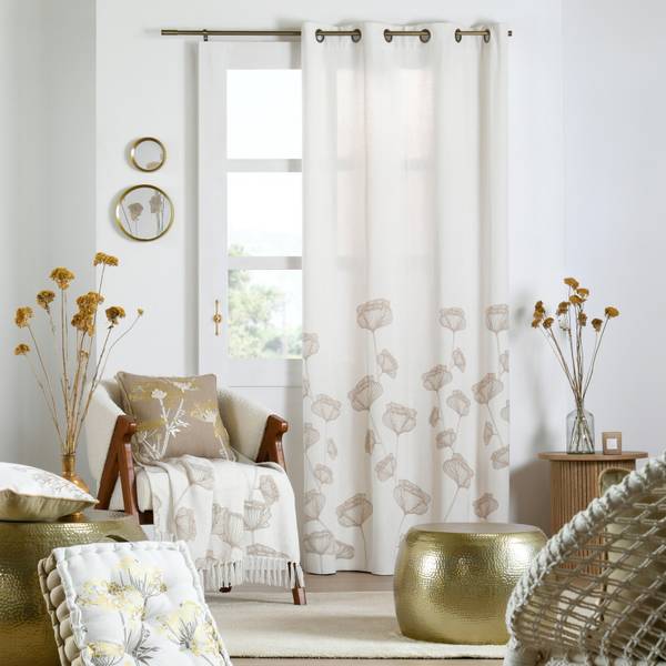 Vorhang  ZIBRA 366 Beige - Textil - 140 x 260 x 260 cm
