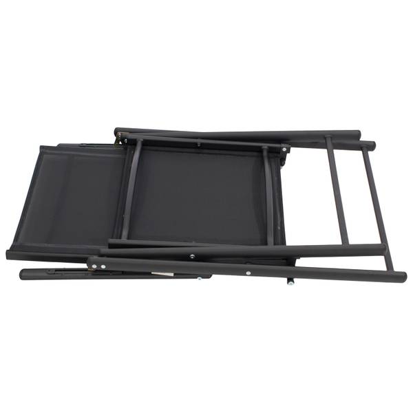 Garnitur MILANO (3-teilig) Anthrazit - Schwarz - Grau - Glas - Metall - Kunststoff