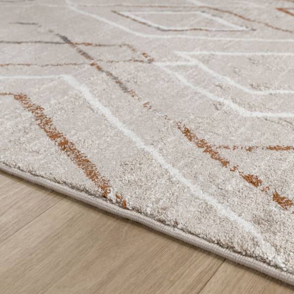 Teppich Blend Diamond Beige - 120 x 2 x 170 cm