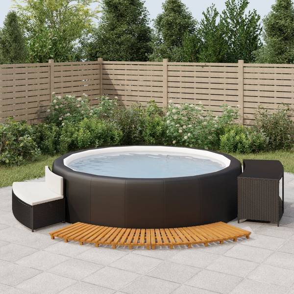 Cadre de bain à remous 3028689-2 Noir - Acier - 45 x 55 x 110 cm