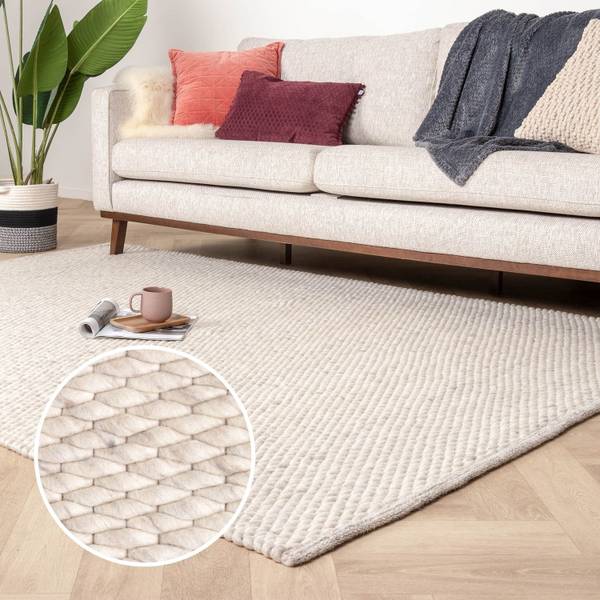 Teppich Brilliant Weiß - 160 x 240 cm
