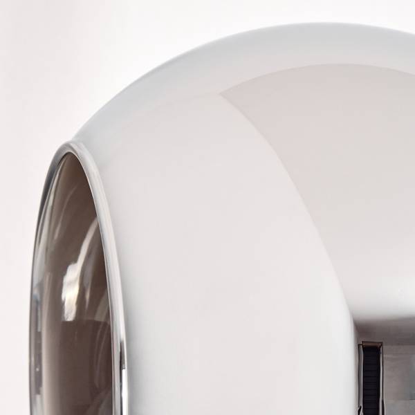 Stehlampe Recanati Grau - Silber - Metall - 17 x 160 x 83 cm
