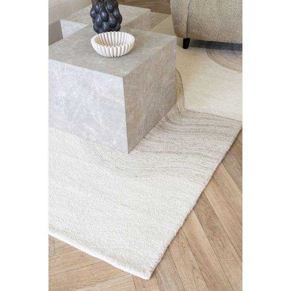 Kurzflorteppich VK86818474 Braun - Wolle - 160 x 1 x 230 cm