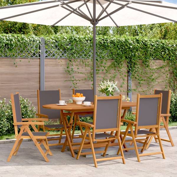 Tuinstoel 3033688-3 set van 6 antracietkleurig