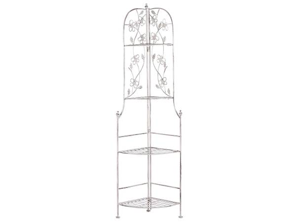 Badkamer plank BIELLA wit - metaal - 35 x 158 x 35 cm