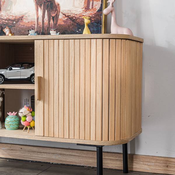 TV-Schrank TAITO Braun - Massivholz - 100 x 60 x 40 cm