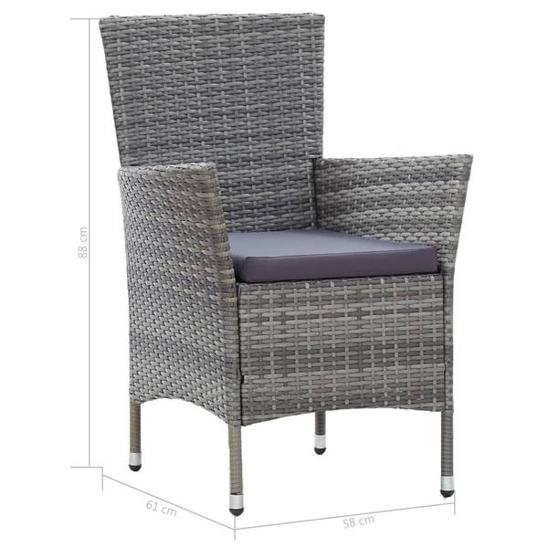 Tuinset 3001857-2 Set van 7 bruin - grijs