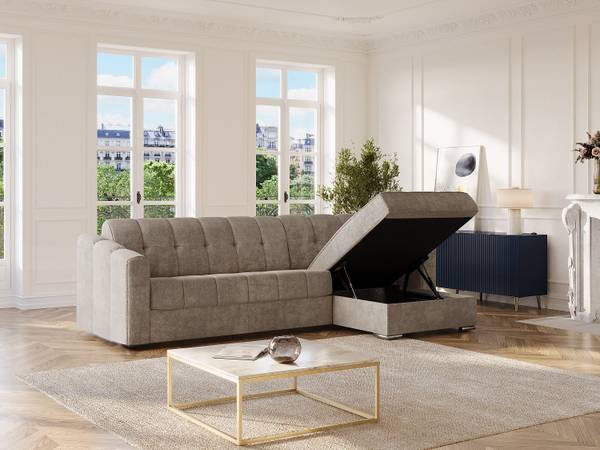 Schlafsofa DARIELO Taupe