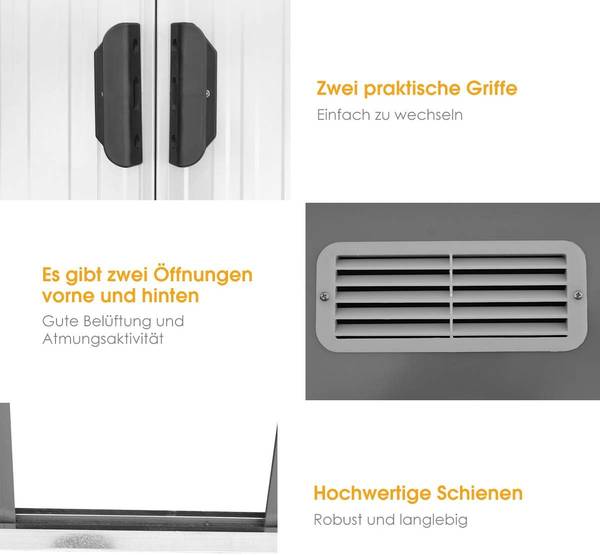Gereedschapsschuur SF5638SD+NL grijs - metaal - 131 x 181 x 238 cm