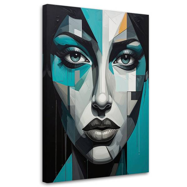 Canvas schilderij Vrouw 70 x 100 cm