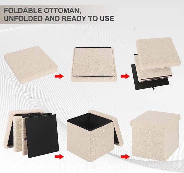 Sitzhocker Eugenia Beige