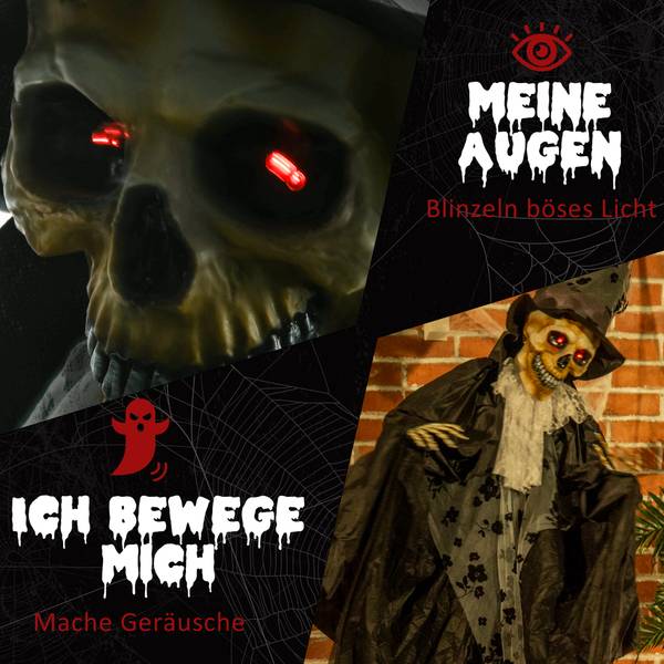 Halloween Gespenst Brä 844-522V00BK Braun - Textil - 65 x 189 x 115 cm