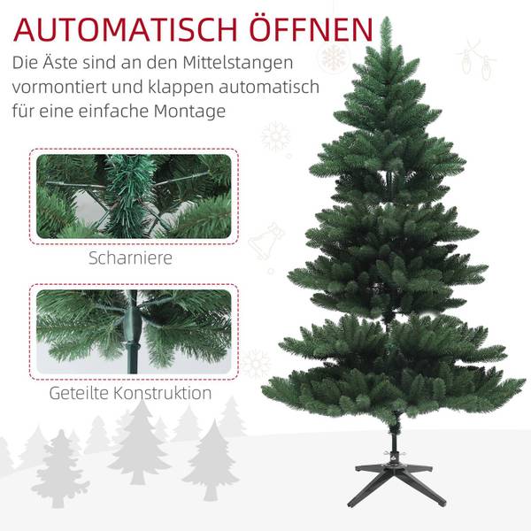 Künstlicher Weihnachtsbaum 22145 Grün - Kunststoff - 28 x 31 x 94 cm