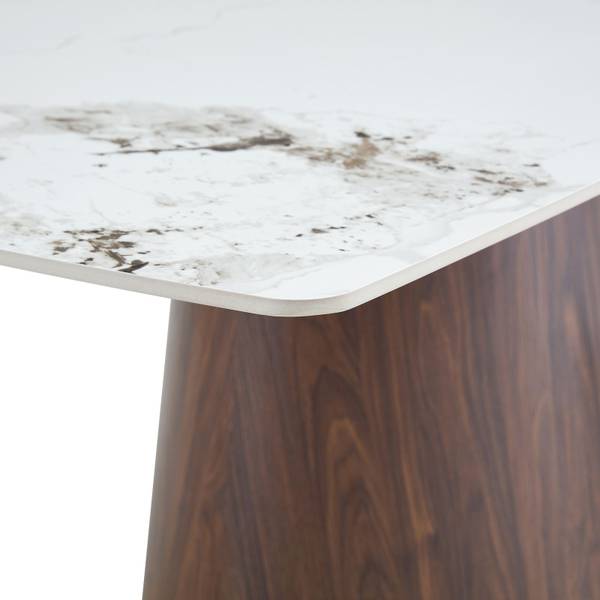 Esstisch NAMOS Braun - Weiß - Holzwerkstoff - 180 x 75 x 90 cm