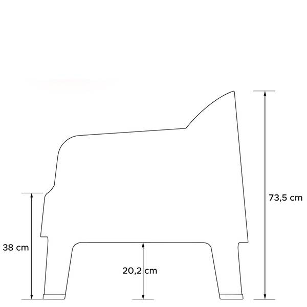 Meubles de jardin MALUS C 3 pcs. Marron