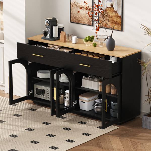 Sideboard Neptunus Ⅰ Schwarz