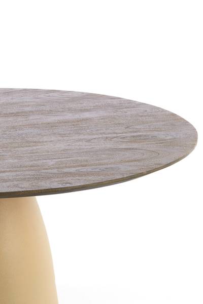 Esstisch PALMIRA Braun - Metall - 120 x 76 x 120 cm
