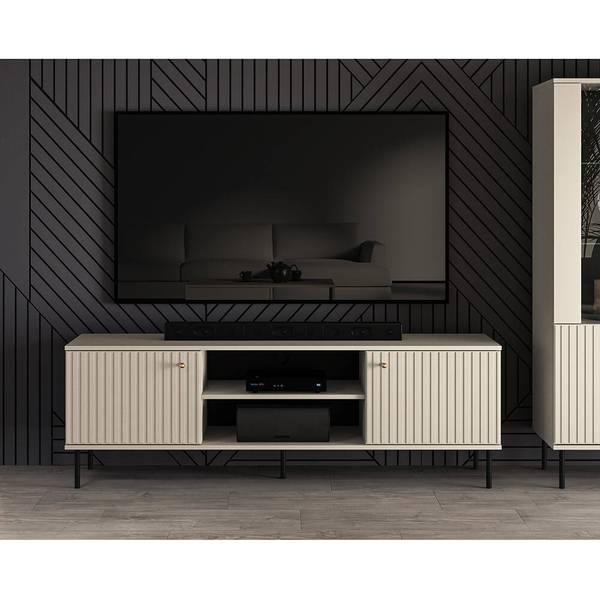 Lowboard SALOU-131-7 Beige - Holzwerkstoff - 160 x 53 x 40 cm