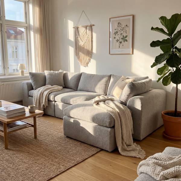 Ecksofa CHJ3-01 Grau - Textil - 275 x 56 x 145 cm