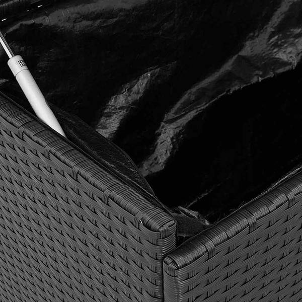 Gartentruhe 3043943 Schwarz - Stahl - 160 x 75 x 55 cm