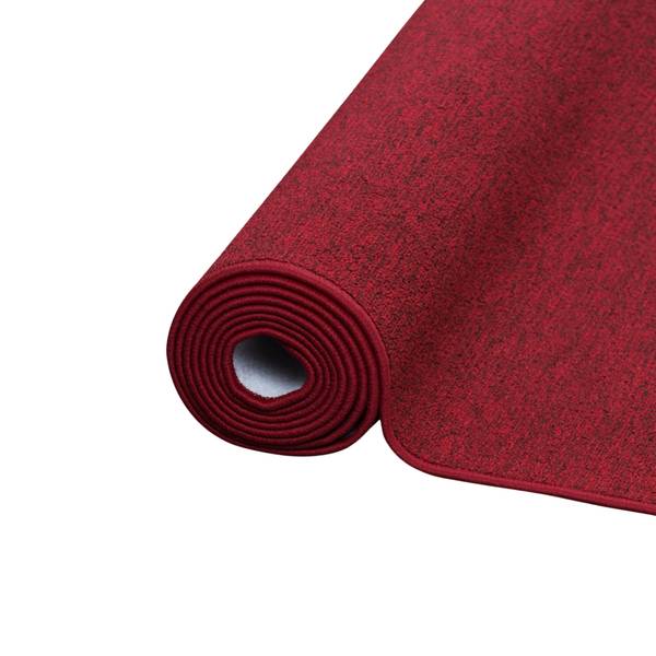 Velour Läufer Teppich Strong Rot - 100 x 300 cm